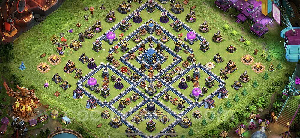Base plan TH12 Max Levels with Link, Legend League for Farming 2022, #41