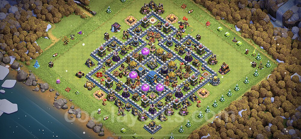 Base plan TH12 Max Levels with Link, Anti 2 Stars for Farming 2023, #49