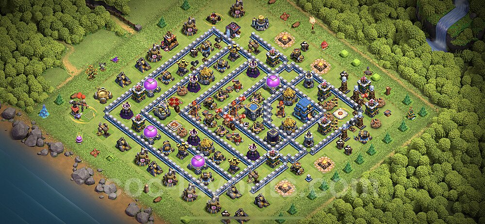 Base plan TH12 (design / layout) with Link, Anti 3 Stars, Hybrid for Farming 2023, #56