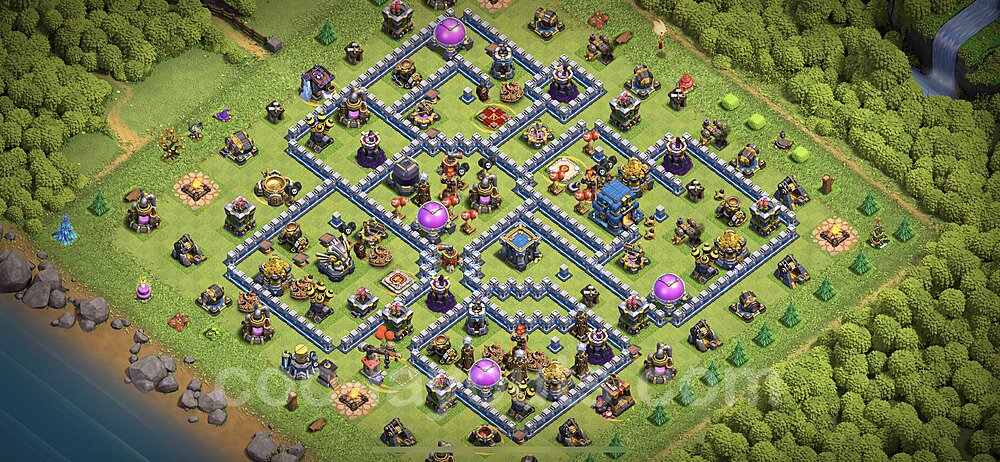 Base plan TH12 (design / layout) with Link, Anti 3 Stars, Anti Everything for Farming 2023, #73