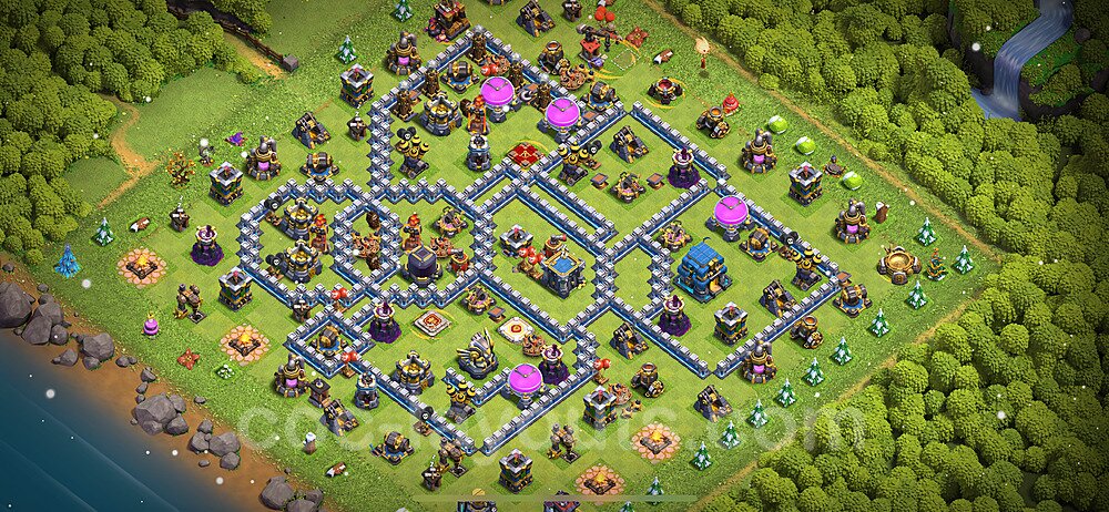 Base plan TH12 Max Levels with Link, Anti 3 Stars for Farming 2024, #75