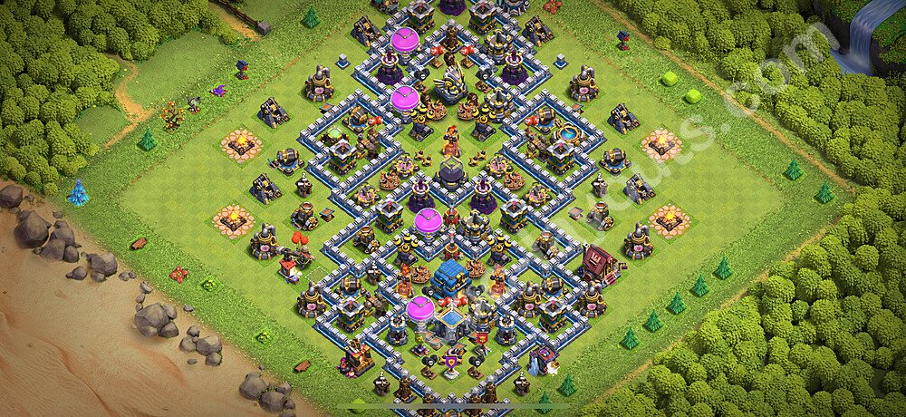Gute Base für Farm RH12 + Link 2026 - COC Rathaus 12 - #94