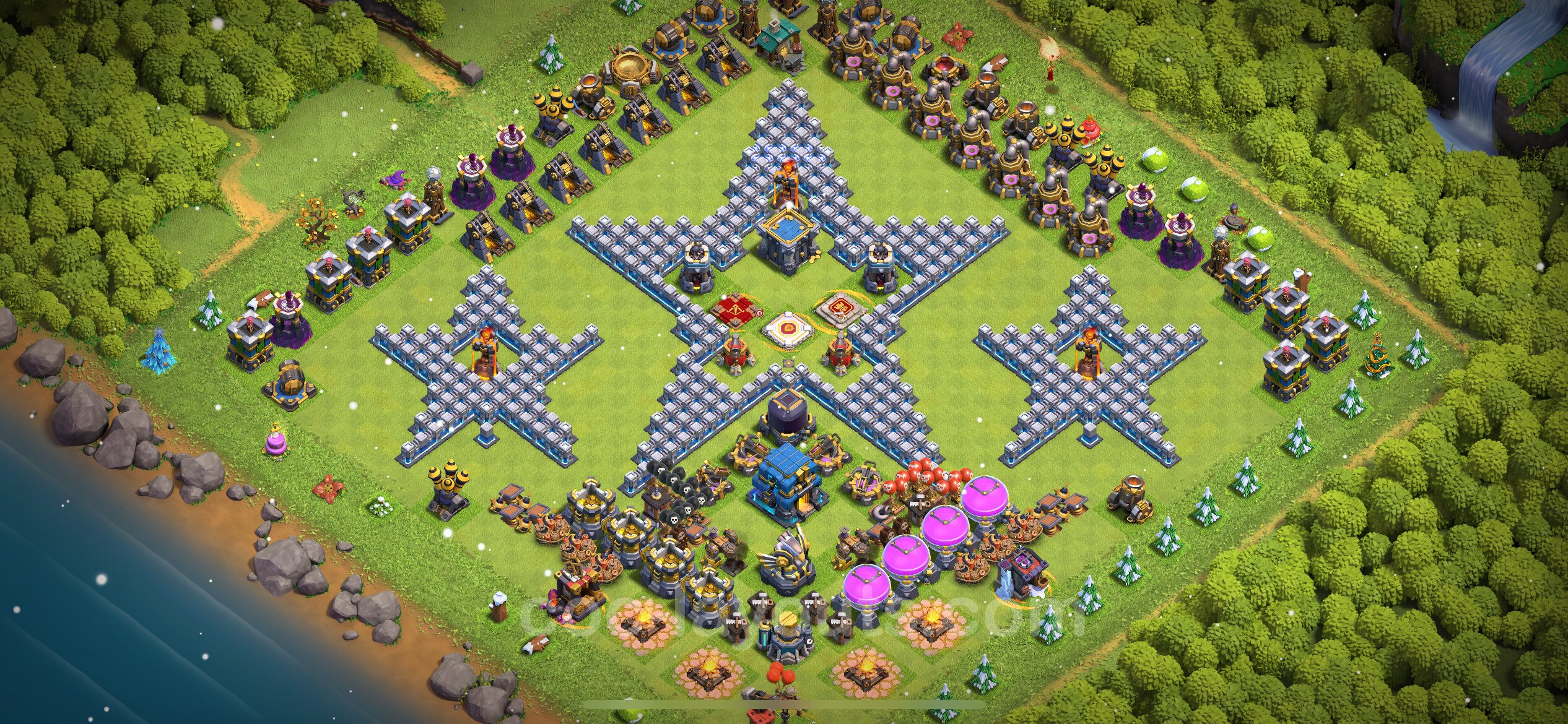 Best Funny Troll Base TH12 With Link 2024 Town Hall Level 12 Art Base   Th12 Troll 39 