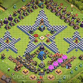 Troll Funny Diseño de aldea Ayuntamiento 12 Copiar - COC TH12 Perfecta Art Distribucion 2023 + Enlace - #39