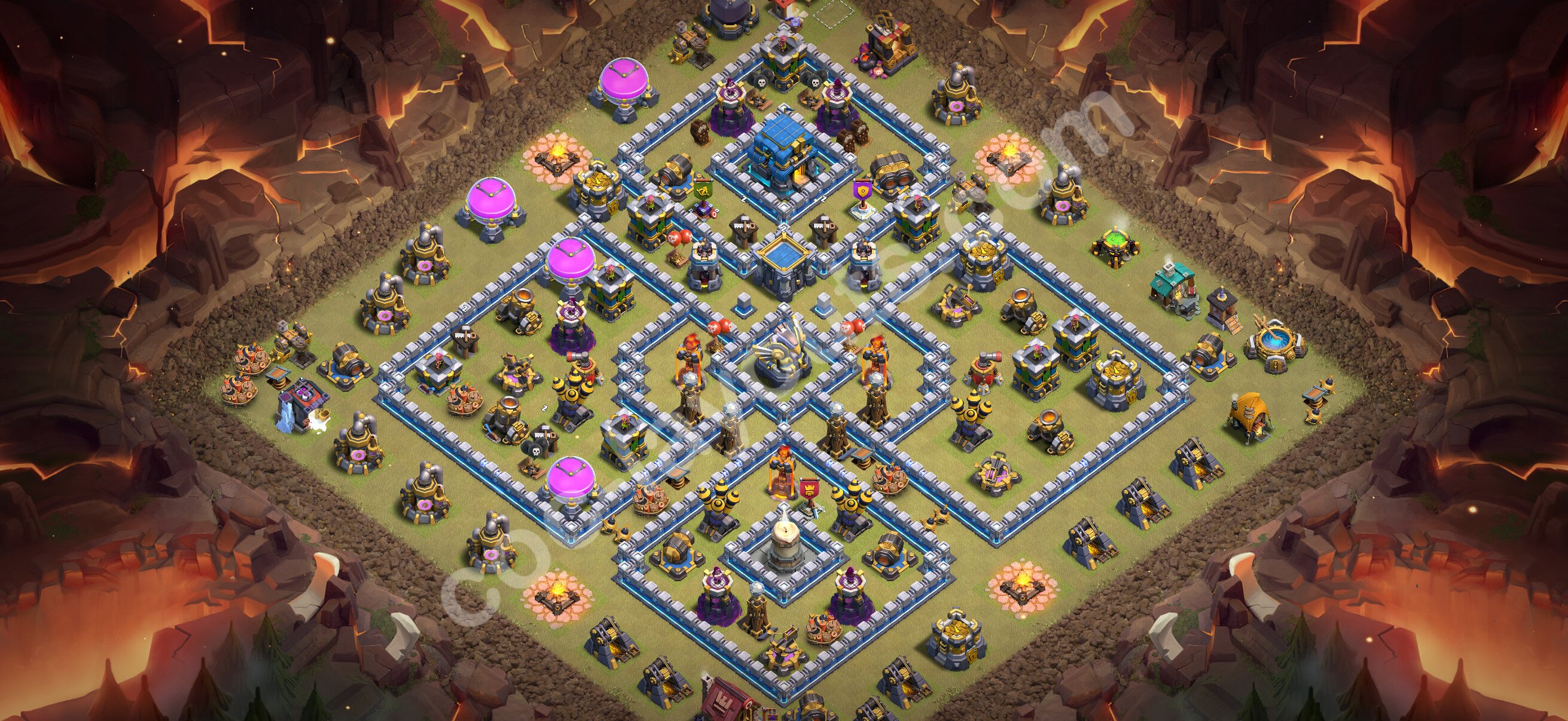 TH12 War Base #213 – TH12 layout preview