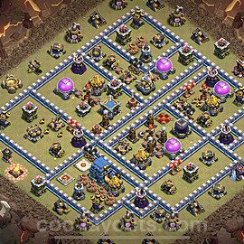 TH12 Anti 3 Stars CWL War Base Plan with Link, Anti Everything, Copy Town Hall 12 Design 2023, #105