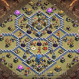 Die Anti 3 Sterne Clan War Base RH12 + Link 2023 - COC Rathaus Level 12 Kriegsbase (CK / CW) - #113