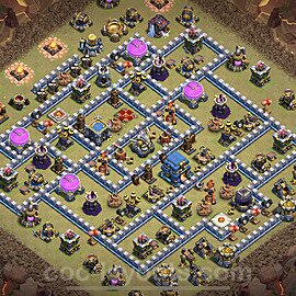 TH12 Max Levels CWL War Base Plan with Link, Anti Everything, Copy Town Hall 12 Design 2023, #116