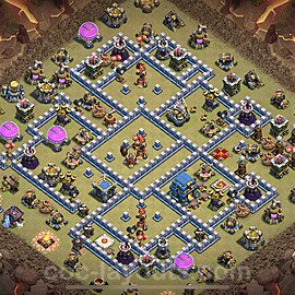TH12 Max Levels CWL War Base Plan with Link, Anti Air / Electro Dragon, Copy Town Hall 12 Design 2023, #118