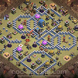 Die Maximal Clan War Base RH12 + Link 2023 - COC Rathaus Level 12 Kriegsbase (CK / CW) - #129