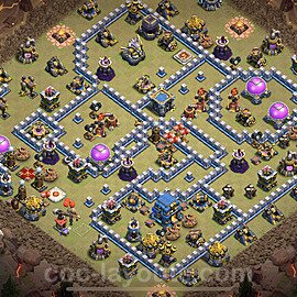 Die Clan War Base RH12 + Link 2023 - COC Rathaus Level 12 Kriegsbase (CK / CW) - #131