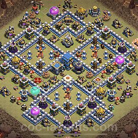 Die Maximal Clan War Base RH12 + Link 2024 - COC Rathaus Level 12 Kriegsbase (CK / CW) - #138