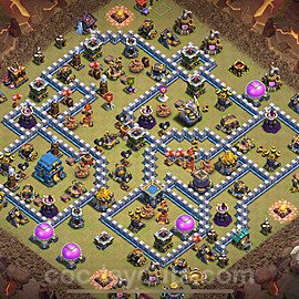 Die Anti 3 Sterne Clan War Base RH12 + Link 2025 - COC Rathaus Level 12 Kriegsbase (CK / CW) - #145