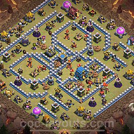 Die Clan War Base RH12 + Link 2025 - COC Rathaus Level 12 Kriegsbase (CK / CW) - #146