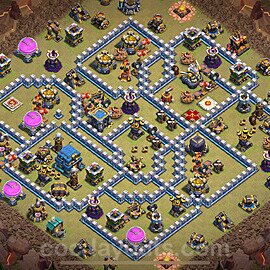 Die Maximal Clan War Base RH12 + Link, Anti Alles 2024 - COC Rathaus Level 12 Kriegsbase (CK / CW) - #147