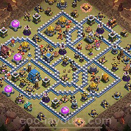 Die Maximal Clan War Base RH12 + Link, Anti Alles 2025 - COC Rathaus Level 12 Kriegsbase (CK / CW) - #147