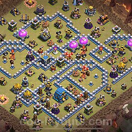 TH12 War Base Plan with Link, Copy Town Hall 12 CWL Design 2025, #148