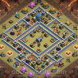 Die Clan War Base RH12 + Link 2025 - COC Rathaus Level 12 Kriegsbase (CK / CW) - #150