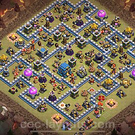 TH12 Max Levels CWL War Base Plan with Link, Copy Town Hall 12 Design 2024, #151