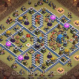 TH12 Max Levels CWL War Base Plan with Link, Hybrid, Copy Town Hall 12 Design 2024, #152