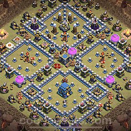 TH12 Max Levels CWL War Base Plan with Link, Anti Everything, Copy Town Hall 12 Design, #16