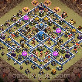 TH12 Max Levels CWL War Base Plan with Link, Anti Everything, Copy Town Hall 12 Design 2025, #165