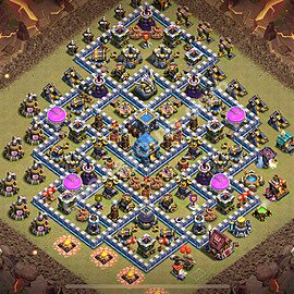 TH12 Anti 2 Stars CWL War Base Plan with Link, Anti Everything, Copy Town Hall 12 Design 2026, #171