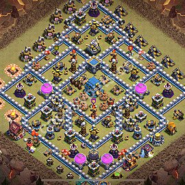 TH12 Anti 2 Stars CWL War Base Plan with Link, Anti Everything, Copy Town Hall 12 Design 2026, #173