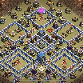 TH12 Anti 3 Stars CWL War Base Plan with Link, Anti Everything, Copy Town Hall 12 Design, #18