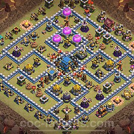 Die Clan War Base RH12 + Link, Anti Air / Electro Dragon 2025 - COC Rathaus Level 12 Kriegsbase (CK / CW) - #180