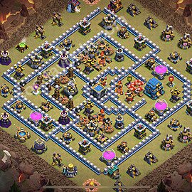 TH12 War Base Plan with Link, Anti Everything, Copy Town Hall 12 CWL Design 2026, #186
