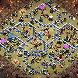 TH12 Anti 3 Stars CWL War Base Plan with Link, Anti Everything, Copy Town Hall 12 Design 2026, #193