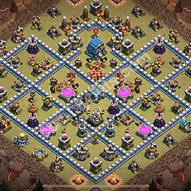 TH12 Max Levels CWL War Base Plan with Link, Anti Everything, Copy Town Hall 12 Design 2026, #195