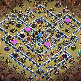 Top Base de Guerre HDV 12 + Lien (Link), Anti tout 2026 gdc - Hôtel de Ville 12 Base Copier - #206