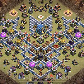 Die Clan War Base RH12 + Link, Hybrid - COC Rathaus Level 12 Kriegsbase (CK / CW) - #24