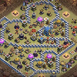 Die Clan War Base RH12 + Link, Hybrid, Anti Alles - COC Rathaus Level 12 Kriegsbase (CK / CW) - #25