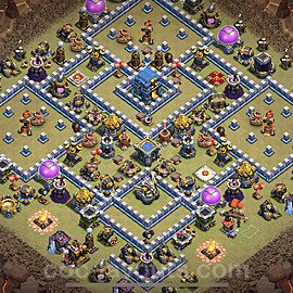 TH12 Anti 3 Stars CWL War Base Plan with Link, Anti Everything, Copy Town Hall 12 Design, #4