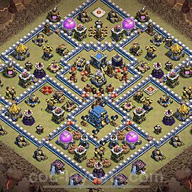 Die Clan War Base RH12 + Link, Anti Alles, Hybrid - COC Rathaus Level 12 Kriegsbase (CK / CW) - #40