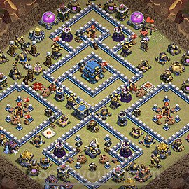 Die Maximal Clan War Base RH12 + Link, Anti Alles, Anti 3 Sterne - COC Rathaus Level 12 Kriegsbase (CK / CW) - #5