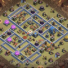 Municipio livello 12 Base di Guerra + Link - Miglior Disposizione Villaggio COC TH12 - #58