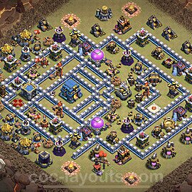 Die Clan War Base RH12 + Link, Anti Alles - COC Rathaus Level 12 Kriegsbase (CK / CW) - #64