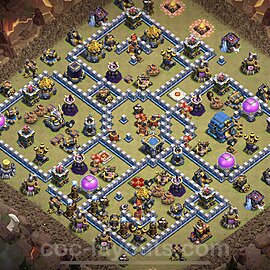 Die Clan War Base RH12 + Link, Anti Alles - COC Rathaus Level 12 Kriegsbase (CK / CW) - #74