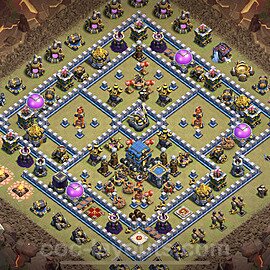 Die Maximal Clan War Base RH12 + Link, Anti Alles 2023 - COC Rathaus Level 12 Kriegsbase (CK / CW) - #80