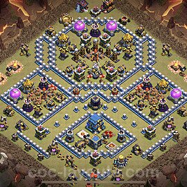 Die Clan War Base RH12 + Link, Hybrid 2023 - COC Rathaus Level 12 Kriegsbase (CK / CW) - #81
