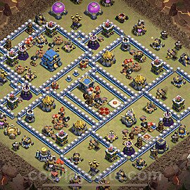 Die Anti 2 Sterne Clan War Base RH12 + Link, Anti Alles 2023 - COC Rathaus Level 12 Kriegsbase (CK / CW) - #82