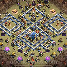 Die Anti 3 Sterne Clan War Base RH12 + Link, Anti Alles 2023 - COC Rathaus Level 12 Kriegsbase (CK / CW) - #89