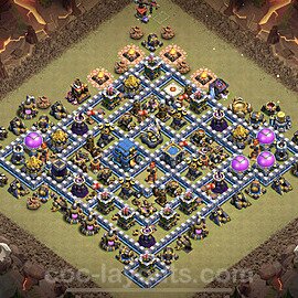 TH12 War Base Plan with Link, Anti Everything, Hybrid, Copy Town Hall 12 CWL Design 2023, #92