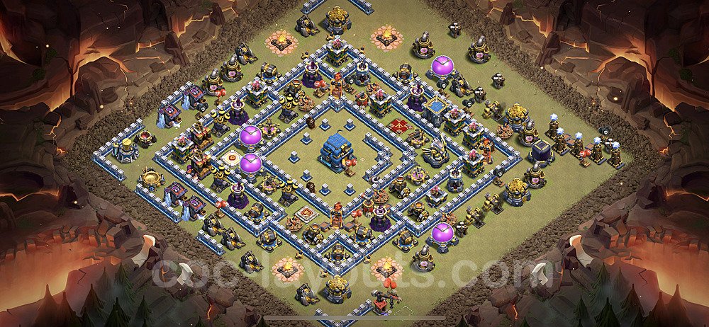 TH12 Max Levels CWL War Base Plan with Link, Anti Everything, Copy Town Hall 12 Design, #11