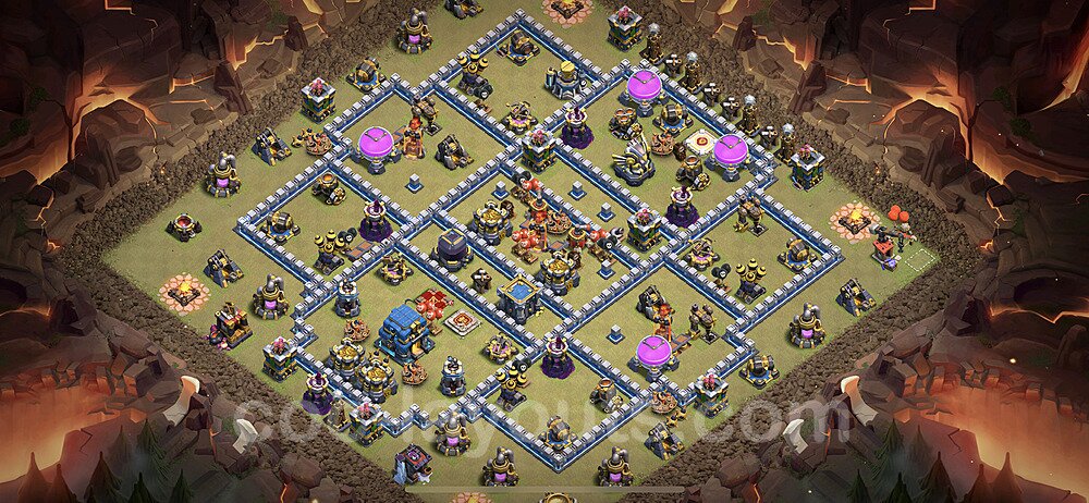 TH12 Max Levels CWL War Base Plan with Link, Hybrid, Copy Town Hall 12 Design 2023, #117