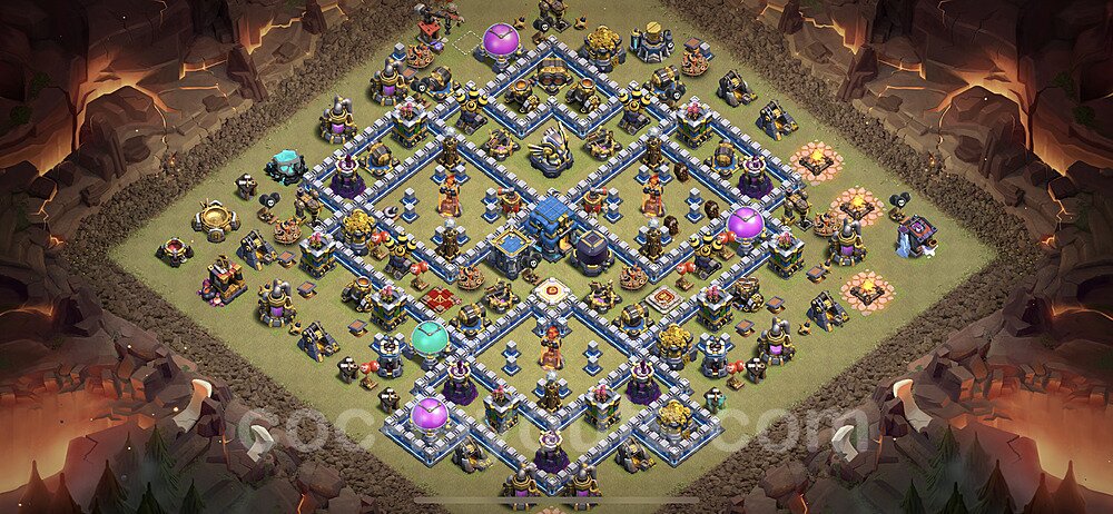 TH12 Max Levels CWL War Base Plan with Link, Copy Town Hall 12 Design 2023, #138